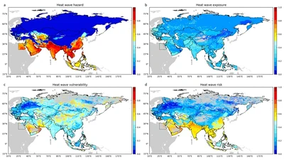 Spatiotemporal Distribution and Risk Assessment of Heat Waves Based on Apparent Temperature in the One Belt and One Road Region featured image