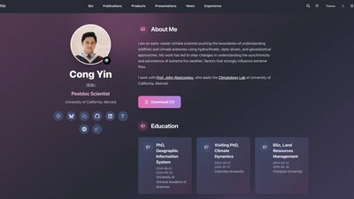 我的第一个个人学术主页 XScience 上线了！ featured image